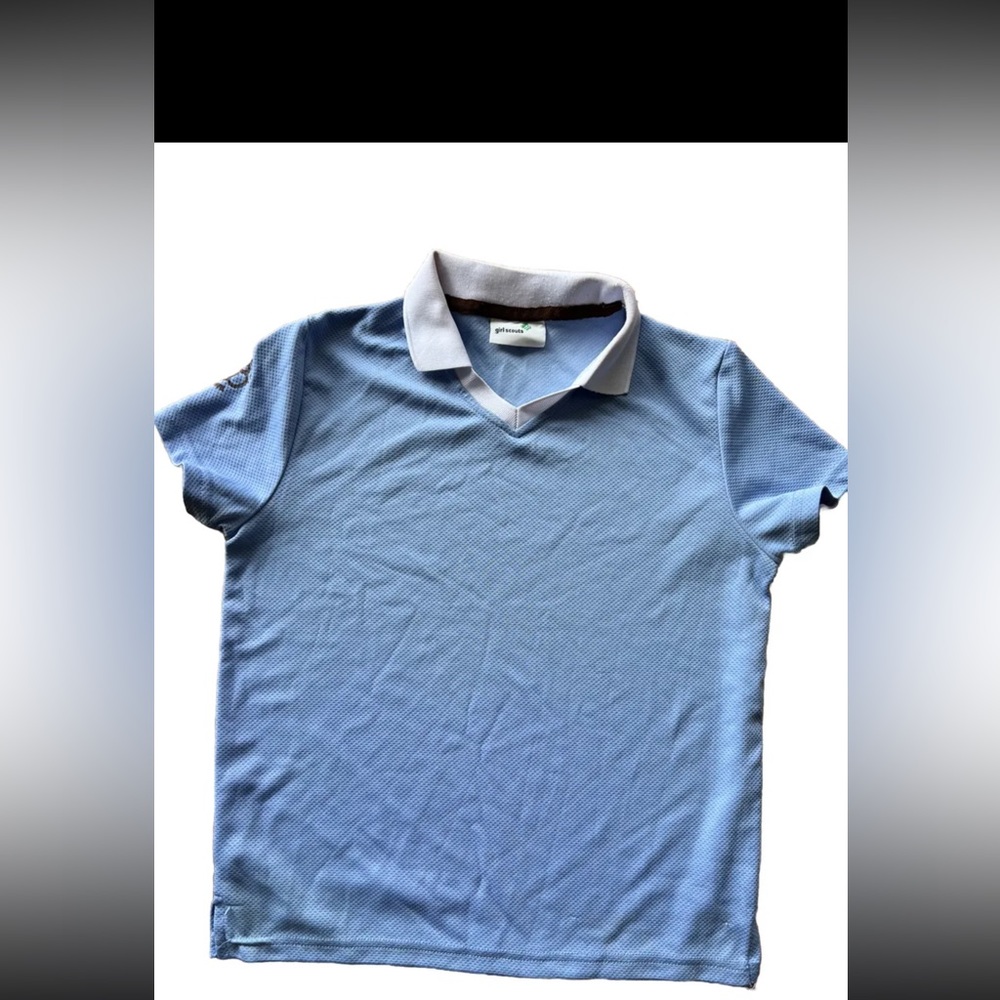 Baby blue Girl Scout shirt